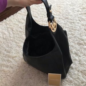 Michael Kors leather hobo bag